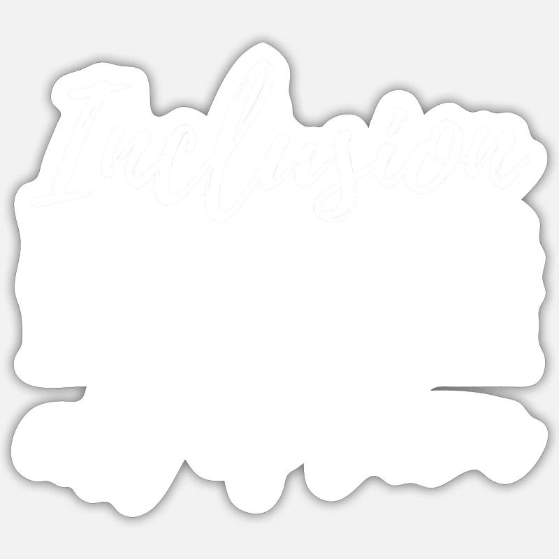 L’intégration de l’enfant - Sticker taille S (10 x 10 cm) - blanc mat