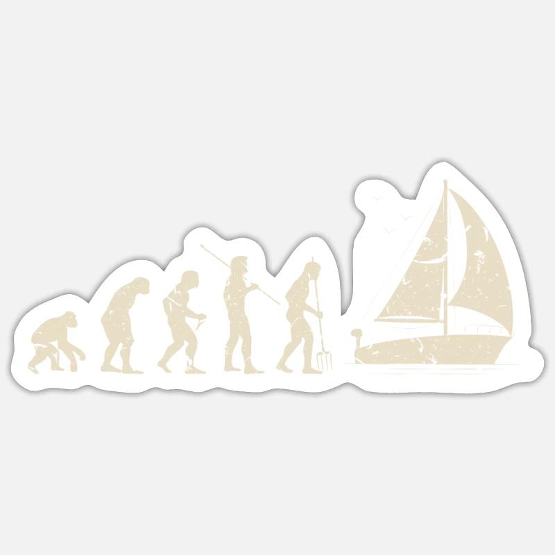Voile Evolution - Sticker taille S (10 x 10 cm) - blanc mat