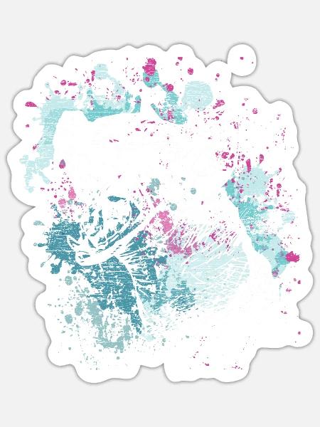 Hyäne Zoo - Sticker Größe S (10 x 10 cm) - Mattweiß