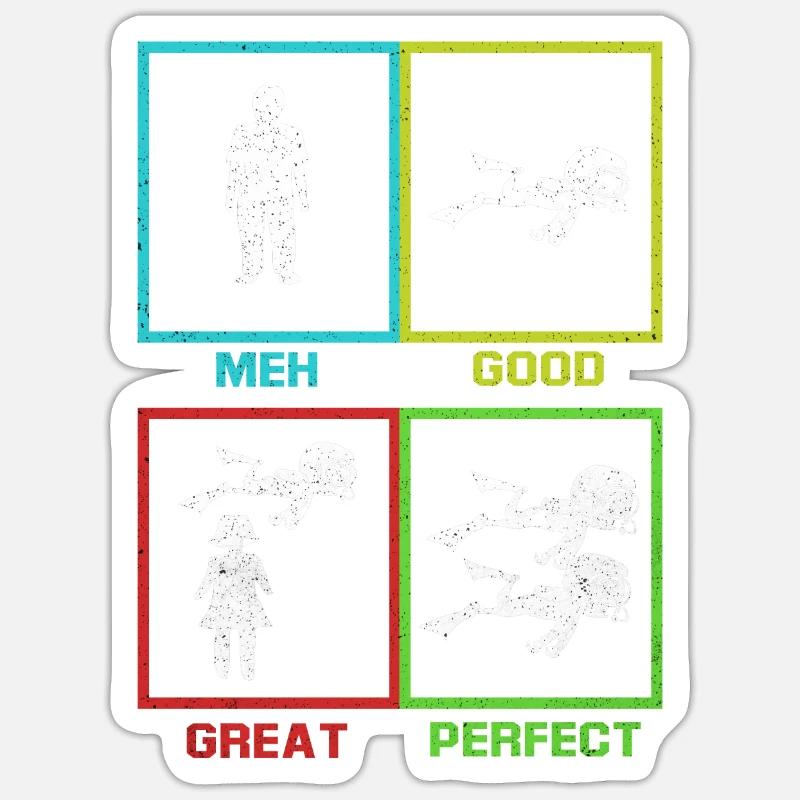 Plongée - Sticker taille S (10 x 10 cm) - blanc mat