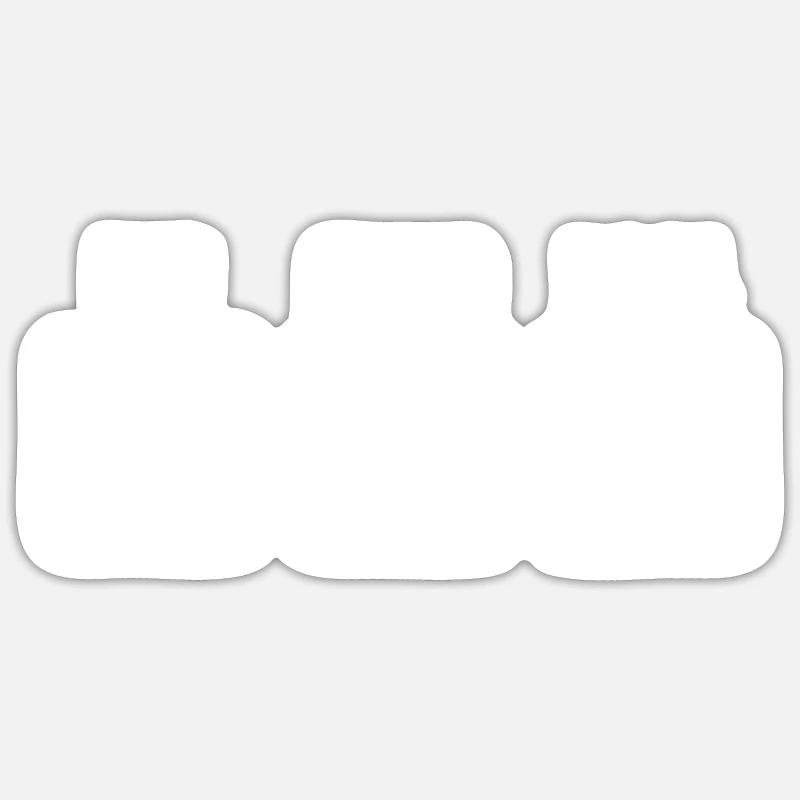Billard de billard - Sticker taille S (10 x 10 cm) - blanc mat