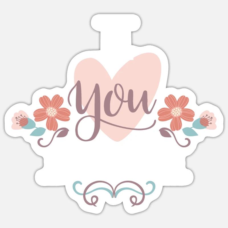 Muttertag ich liebe dich mutter Sticker Größe S (10 x 10 cm)