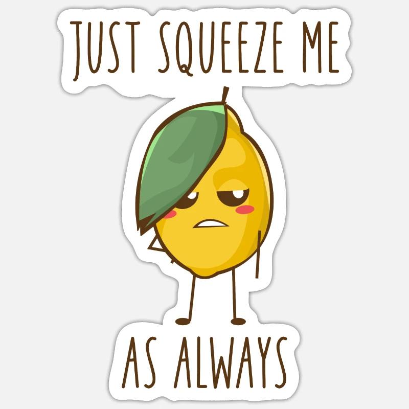 Lemon Comic Chibi Anime Emo Gothique Cadeau Sticker taille S (10 x 10 cm)