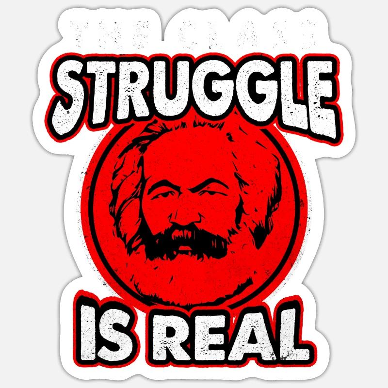 Communism - Sticker size S (10 x 10 cm) - white matte