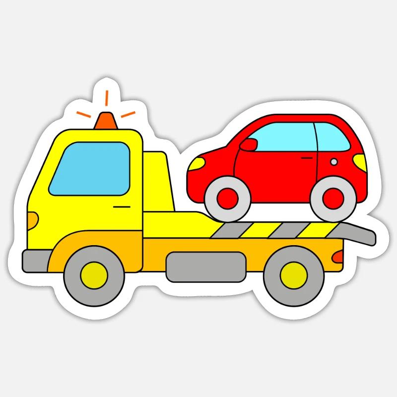 Abschlepper Sticker Größe S (10 x 10 cm)