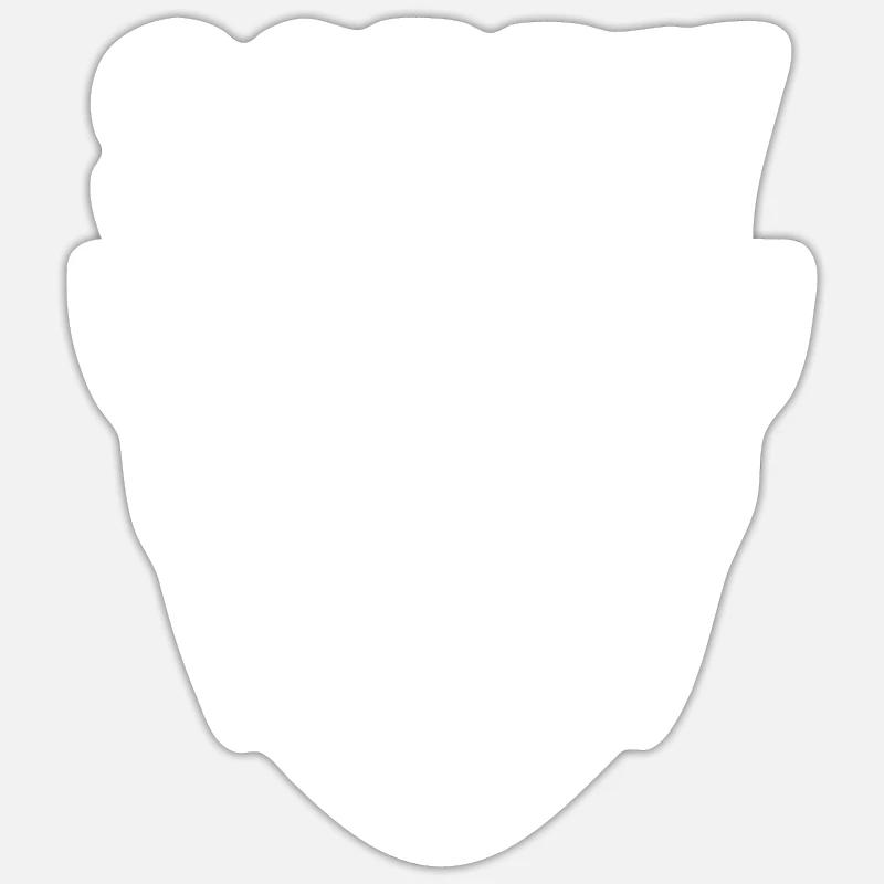 Bart Bärtig Bartträger Hipster Vollbart Geschenk Sticker Größe S (10 x 10 cm)