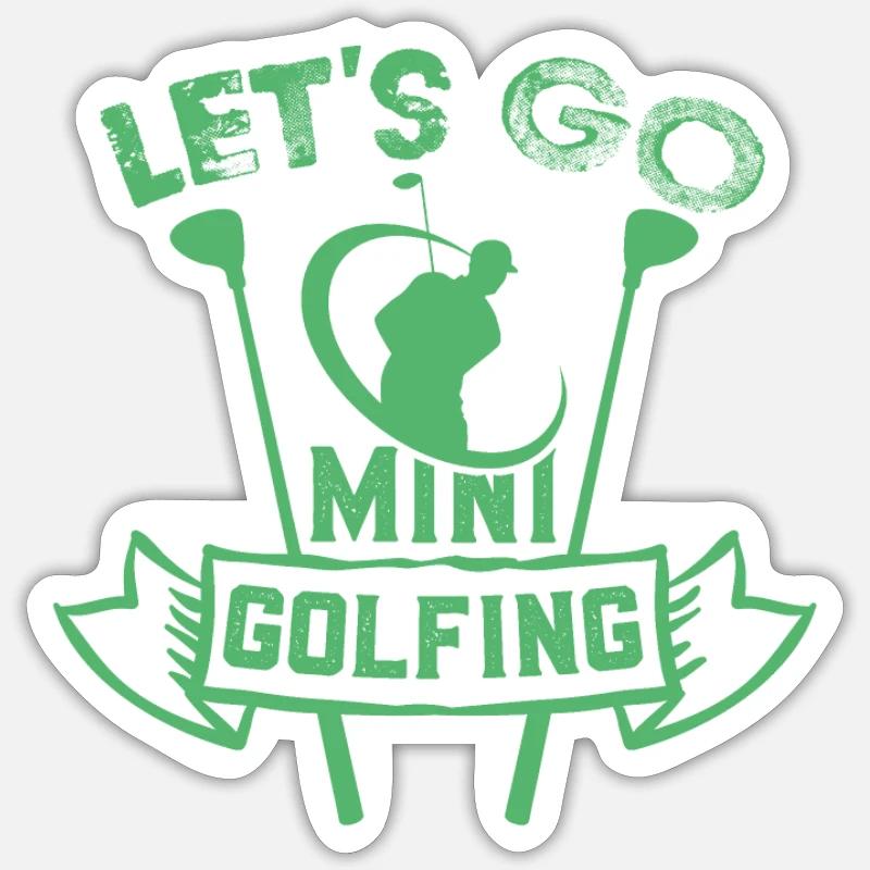 golf - Sticker size S (10 x 10 cm) - white matte