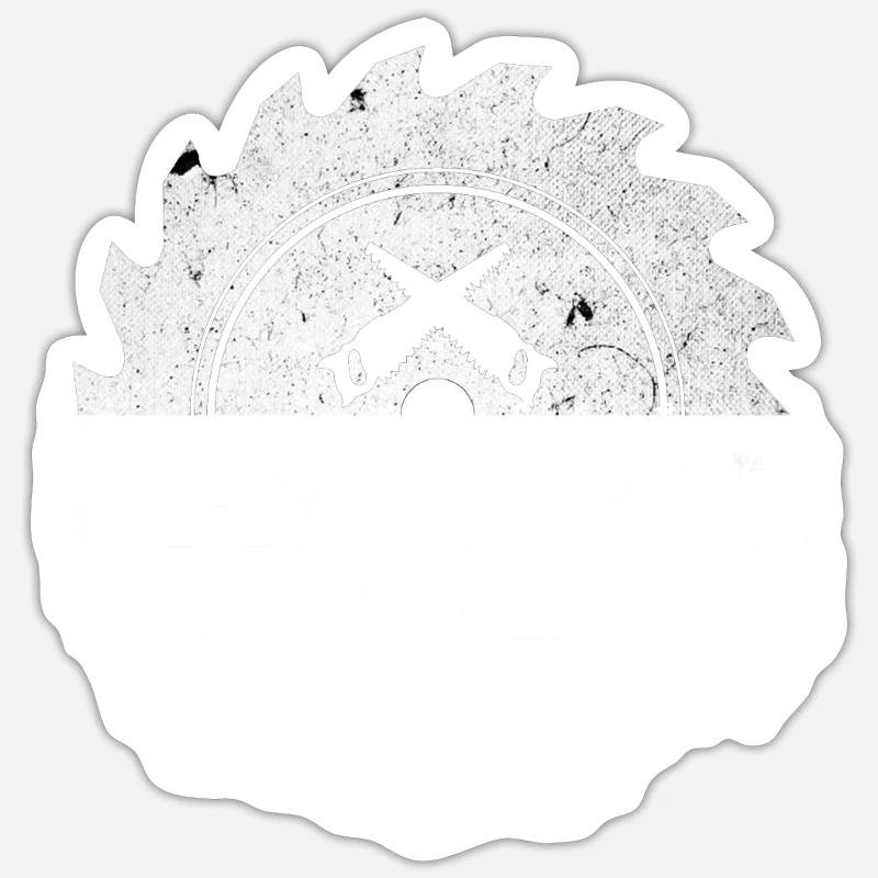 Mens Sawdust Is Man Glitter Design Holzbearbeitung oder - Sticker Größe S (10 x 10 cm) - Mattweiß