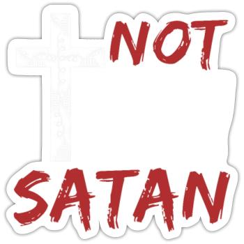 devil - Sticker size S (10 x 10 cm) - white matte - Front