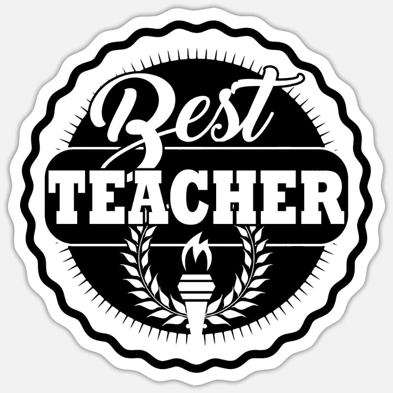 Enseignants enseignants enseignants Sticker taille S (10 x 10 cm)