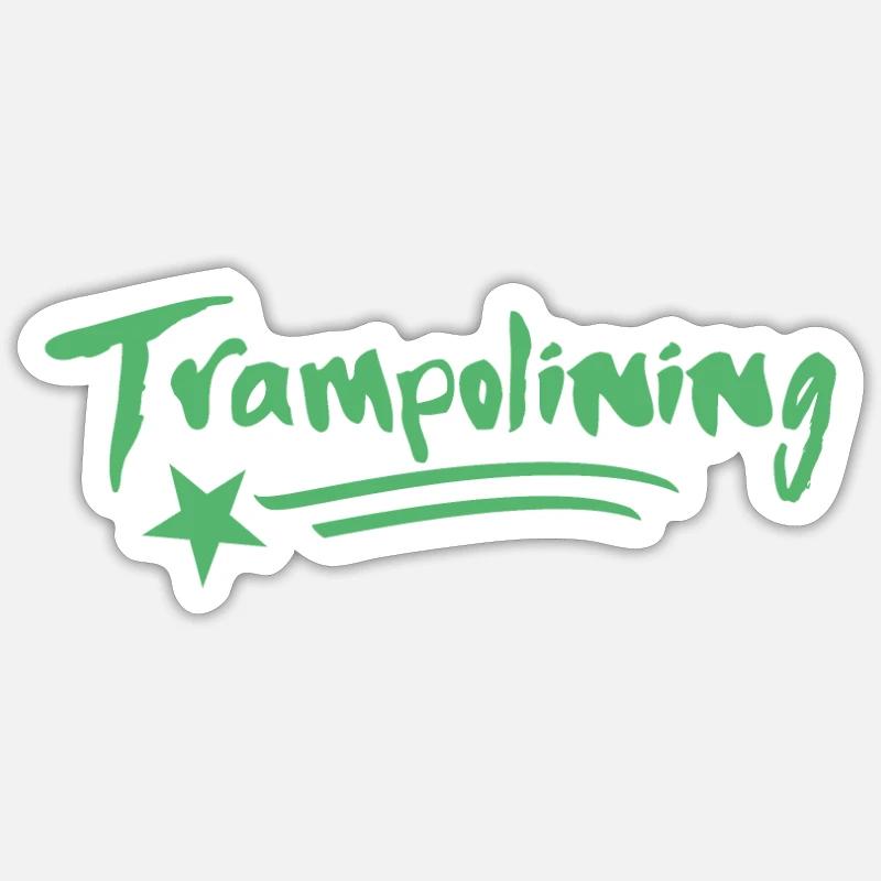 Trampoline trampoline hall de saut trampoline trampoline Sticker taille S (10 x 10 cm)