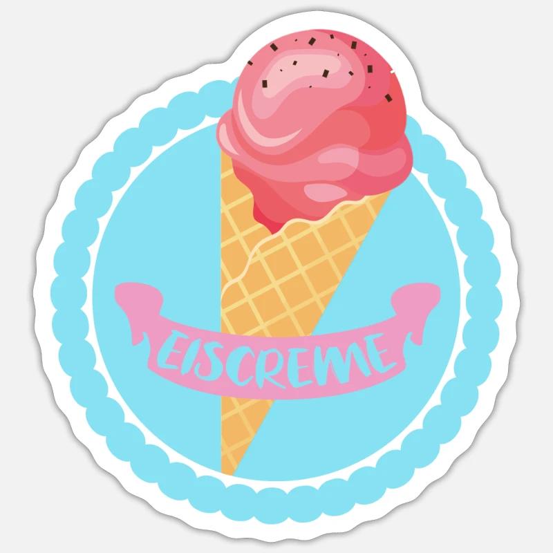 Eiscreme Sticker Größe S (10 x 10 cm)
