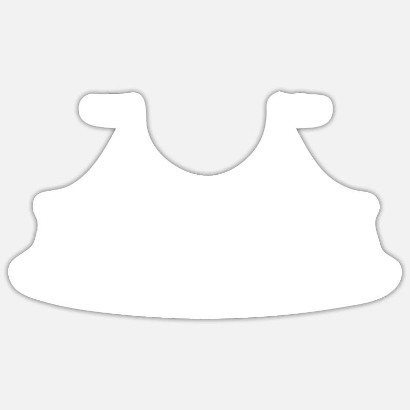 Spectacle de cirque - Sticker taille S (10 x 10 cm) - blanc mat
