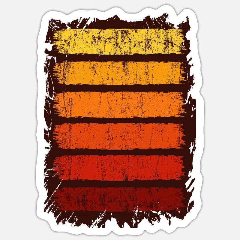 Trendy Abstract Design Pattern Geometric Gift Sticker size S (10 x 10 cm)