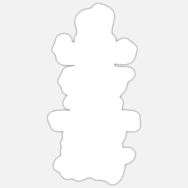 Amour de grossesse - Sticker taille S (10 x 10 cm) - blanc mat