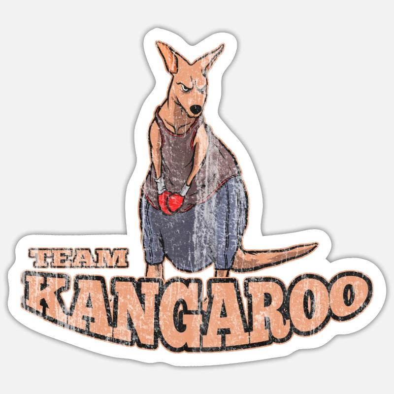 Kangaroo Australia - Sticker size S (10 x 10 cm) - white matte