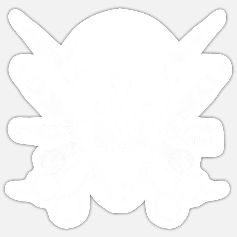 Friseur Held Sticker Größe S (10 x 10 cm)