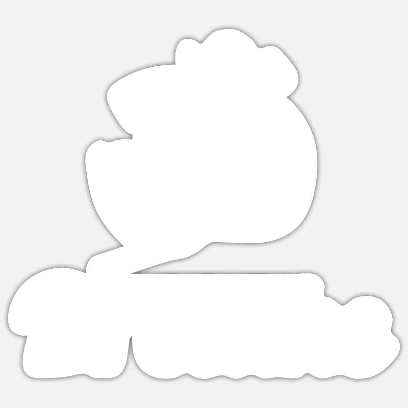 Respirez! - Sticker taille S (10 x 10 cm) - blanc mat