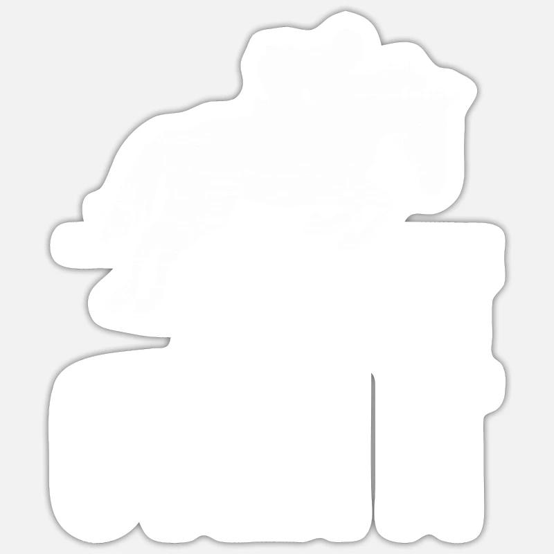 Équitation saut d'obstacles Sticker taille S (10 x 10 cm)