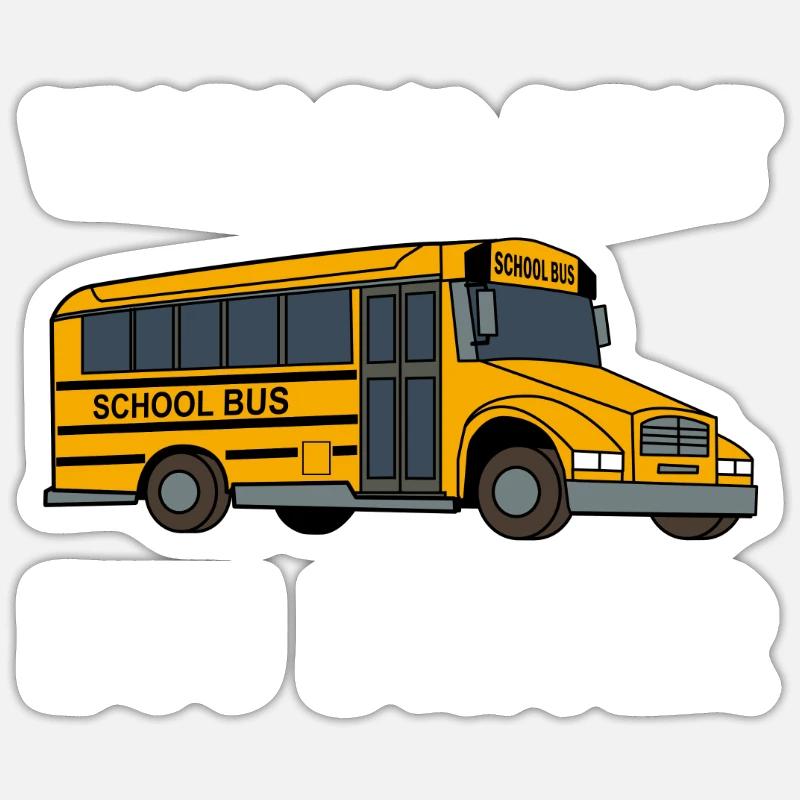 Bus Bester Busfahrer Schule Schulbus Geschenk - Sticker Größe S (10 x 10 cm) - Mattweiß