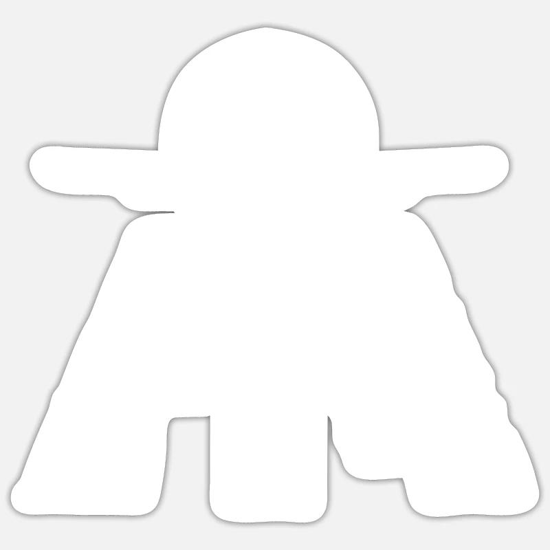 Pilot globe - Sticker size S (10 x 10 cm) - white matte