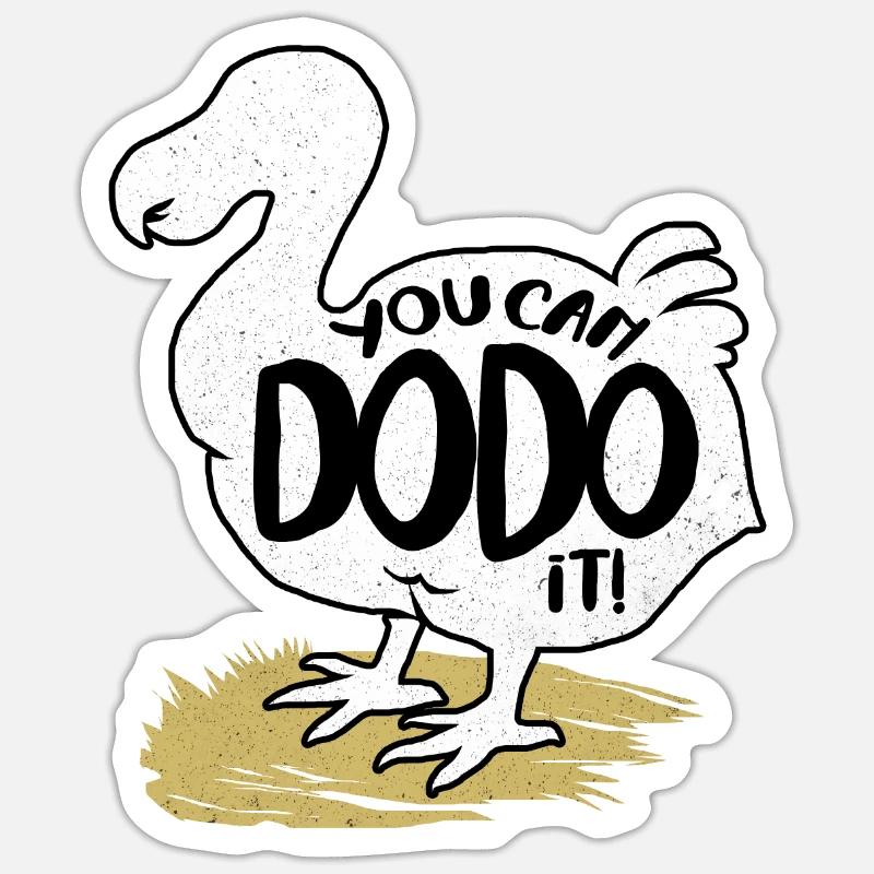 Dodo - Sticker size S (10 x 10 cm) - white matte