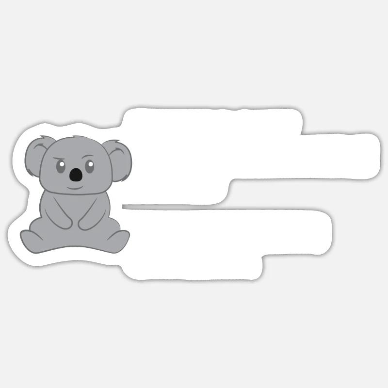 Koala - Koalas - Koalafan - Sarcasm - Gift - Sticker size S (10 x 10 cm) - white matte
