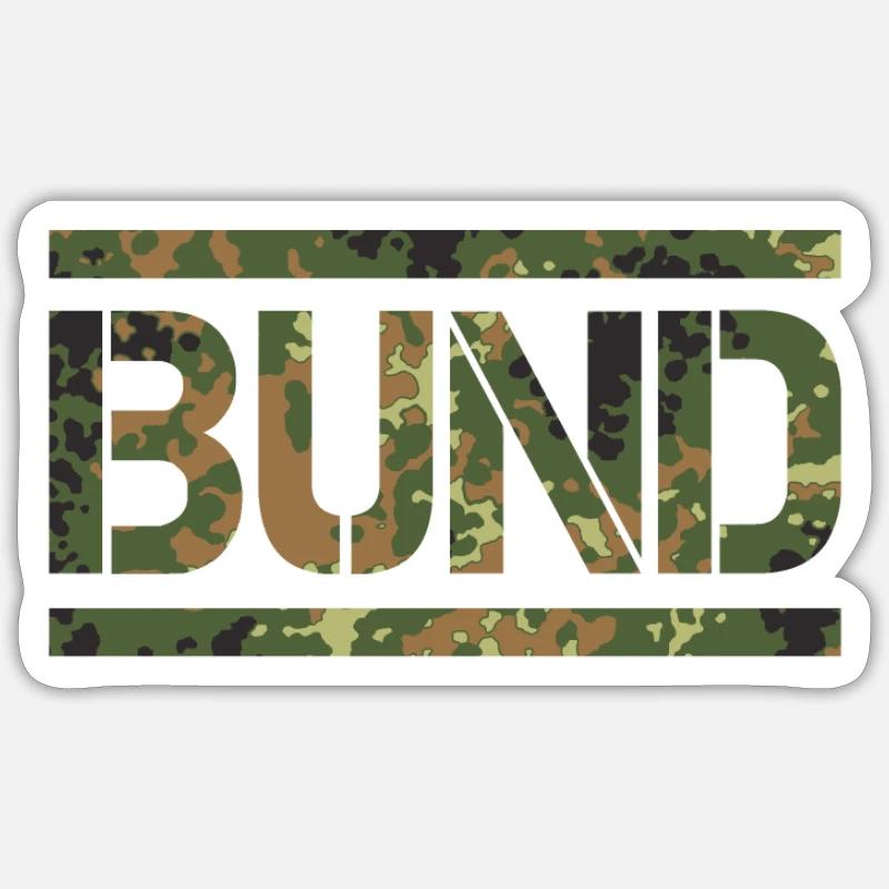 Federal Armed Forces Officer Sergeant Tarnfleck Sticker size S (10 x 10 cm)