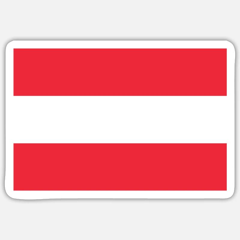 Austria - Sticker size S (10 x 10 cm) - white matte
