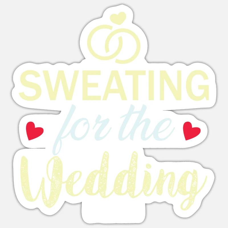 Hochzeit Junggesellenabschied Ehe Liebe Geschenk Sticker Größe S (10 x 10 cm)