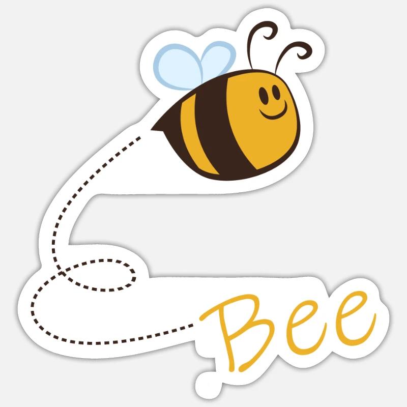 Bee Sticker size S (10 x 10 cm)