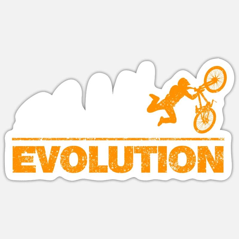 Évolution du vélo Sticker taille S (10 x 10 cm)