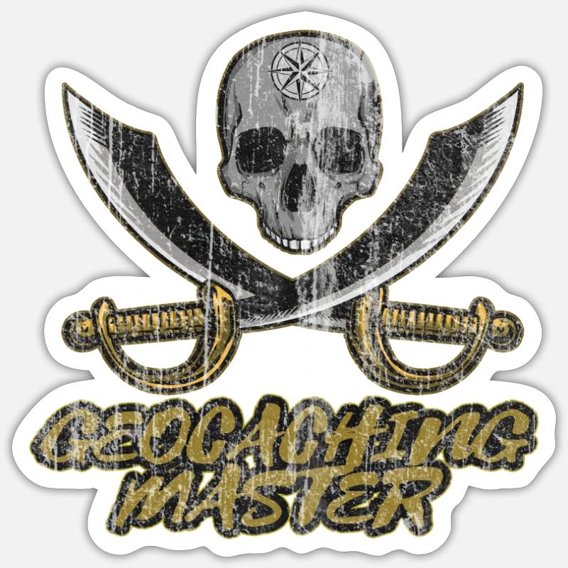 Geocaching - Sticker size S (10 x 10 cm) - white matte