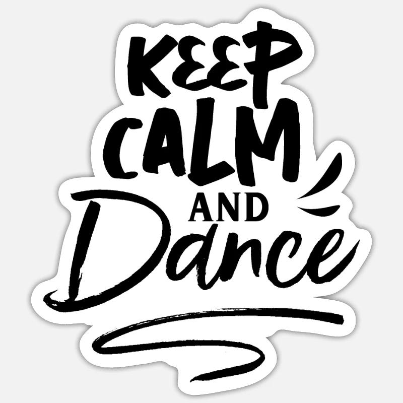 Dancing Dancing Dancing Dancing - Sticker size S (10 x 10 cm) - white matte