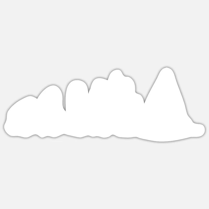 Evolution de la voile - Sticker taille S (10 x 10 cm) - blanc mat
