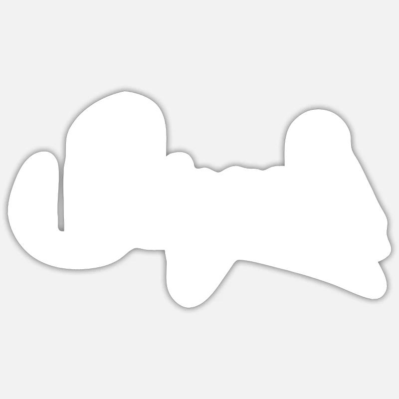 Singer Singer Singer Singer - Sticker size S (10 x 10 cm) - white matte