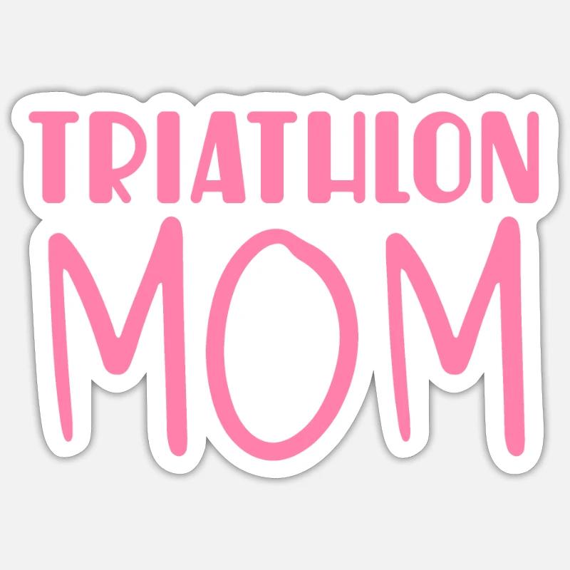 Triathlon Mama Sticker Größe S (10 x 10 cm)