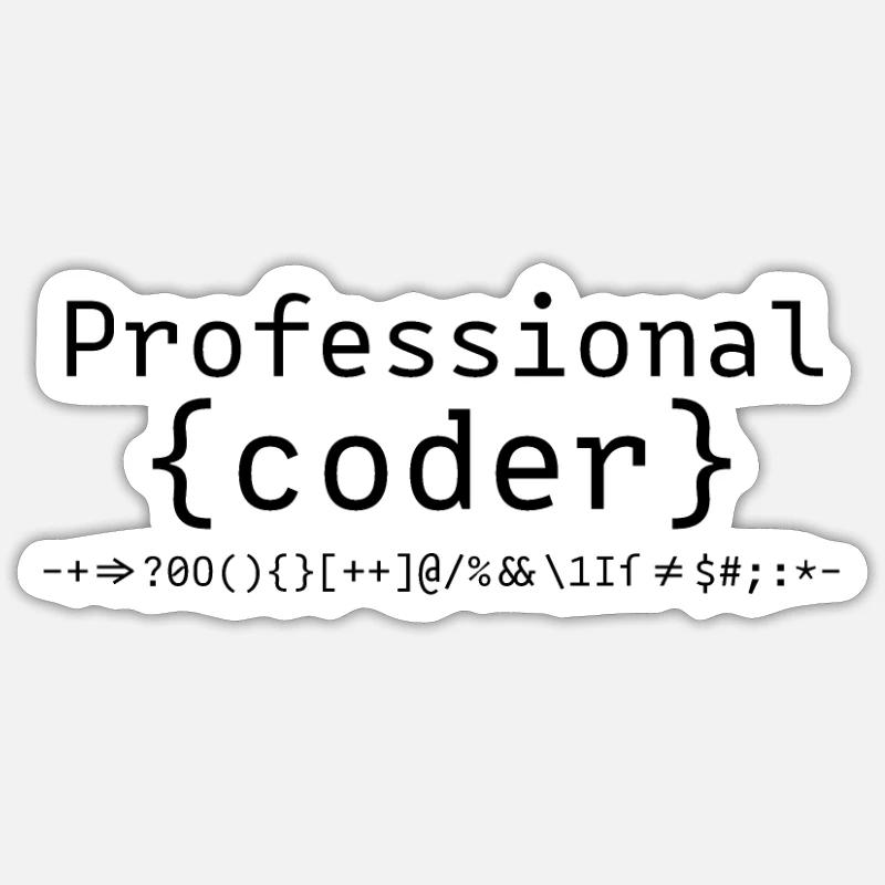 Programmierer Programmierer Programmierer Sticker Größe S (10 x 10 cm)