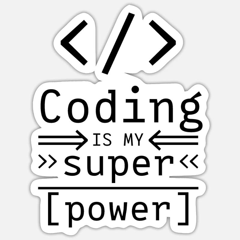 Coding Computer Science Software Programmer Coder Sticker size S (10 x 10 cm)