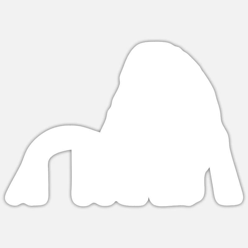 Achterbahn Karussell - Sticker Größe S (10 x 10 cm) - Mattweiß