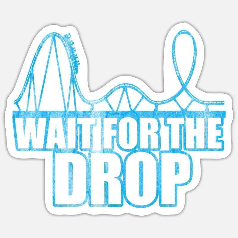 Achterbahn Fall Sticker Größe S (10 x 10 cm)