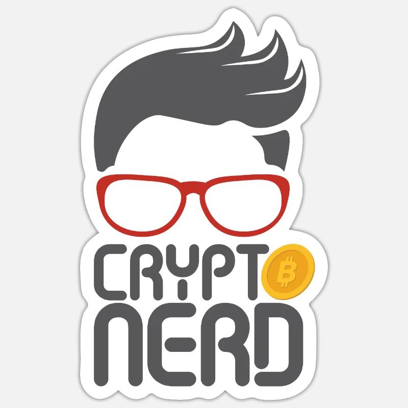 Crypto Nerd Sticker size S (10 x 10 cm)