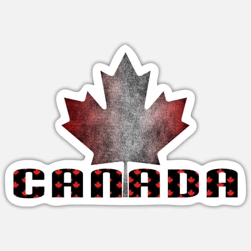 Canada maple leaf - Canada maple leaf - Sticker size S (10 x 10 cm) - white matte