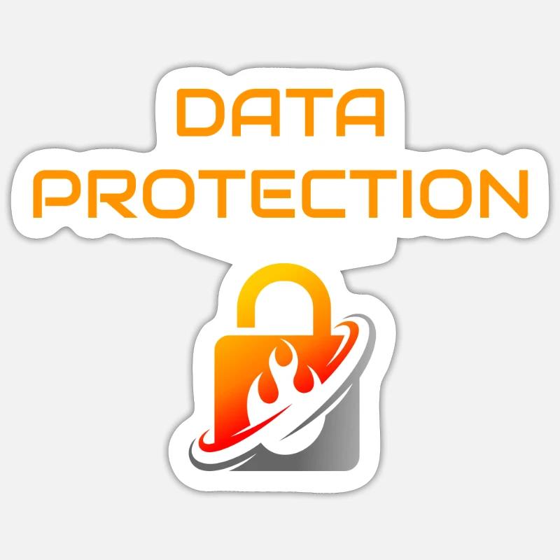 Datenschutz Sticker Größe S (10 x 10 cm)