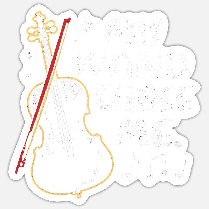 Violoncelle Sticker taille S (10 x 10 cm)
