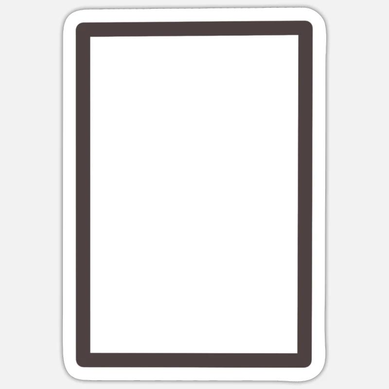 Cool square pattern - Sticker size S (10 x 10 cm) - white matte