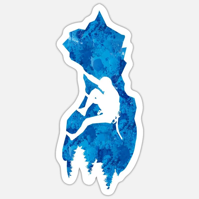 Climbing Climbers - Sticker size S (10 x 10 cm) - white matte