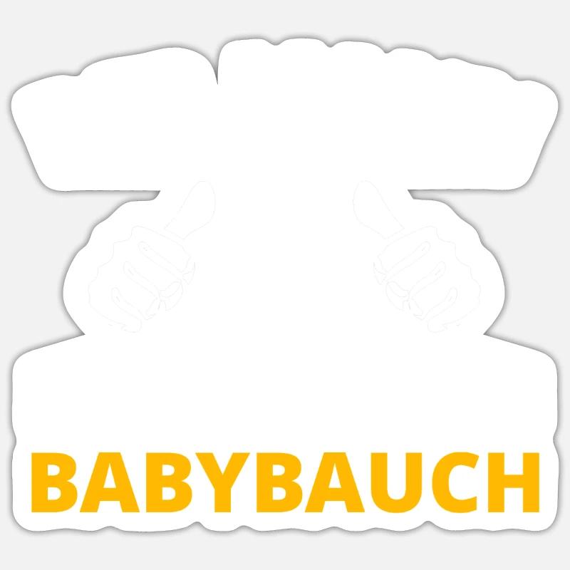 Vaterschaft Werdender Vater Papa Väter Geschenke - Sticker Größe S (10 x 10 cm) - Mattweiß