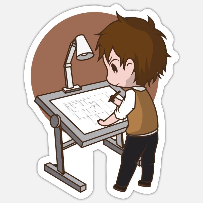 Architect Sticker size S (10 x 10 cm)