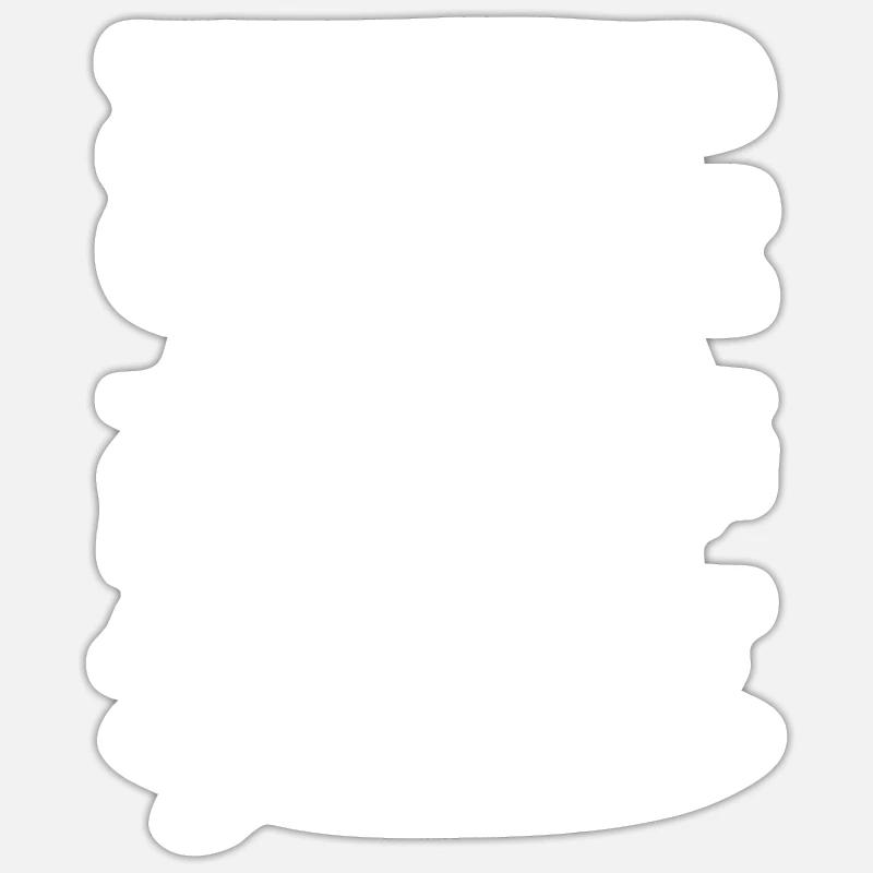 surf - Sticker taille S (10 x 10 cm) - blanc mat